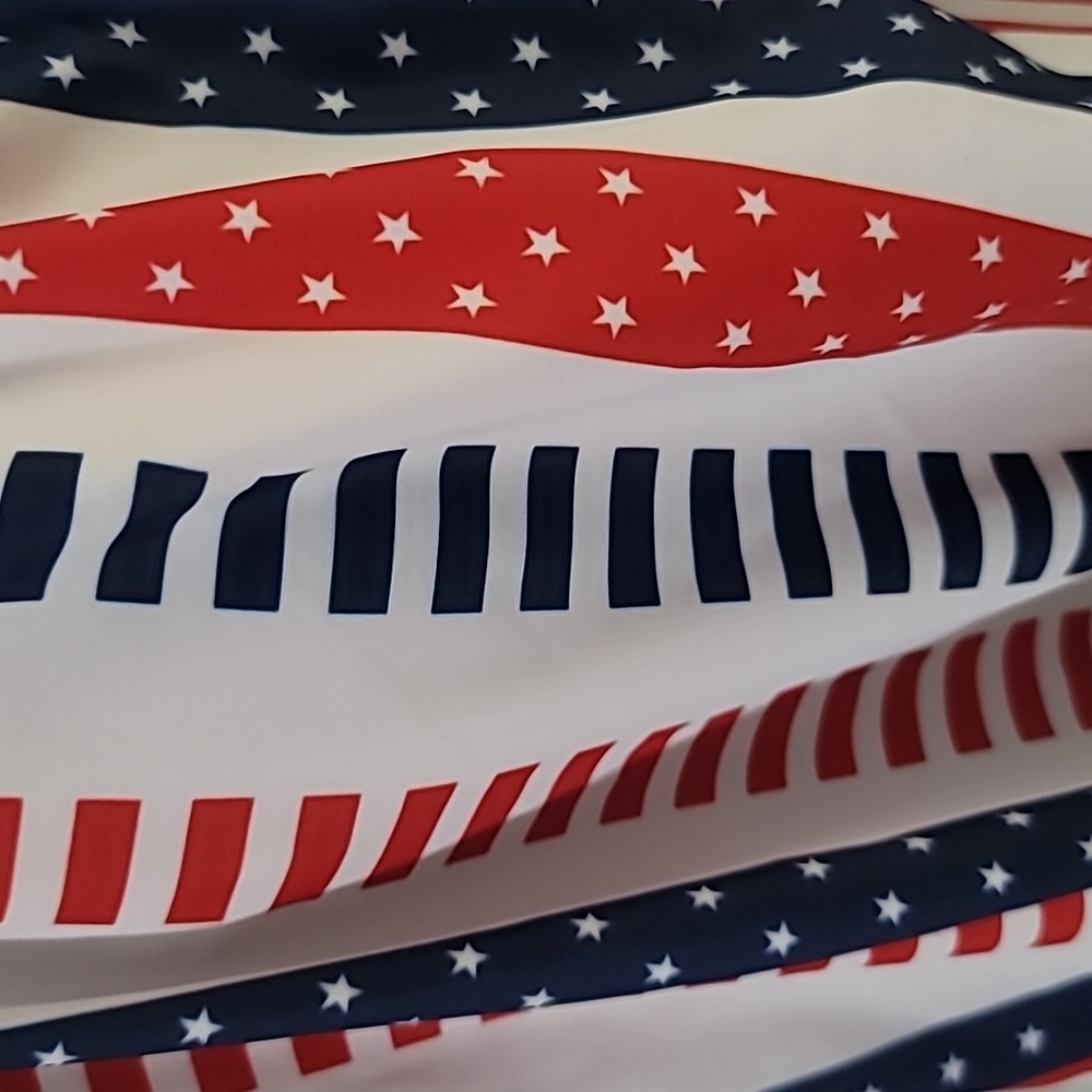 Striped Swim Top - Red, White, and Blue - Picture 2 of 8